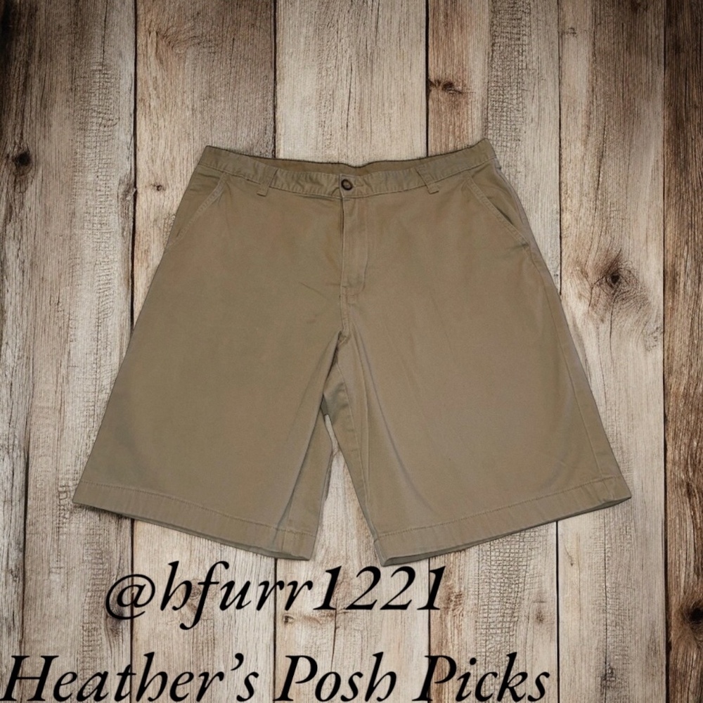 GEORGE MEN'S KHAKI SHORTS SIZE 36 WAIST